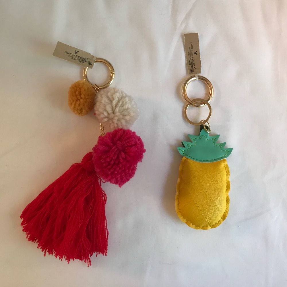 NWT American Eagle Key Chains Decorative Bag Clips - Picture 2 of 2